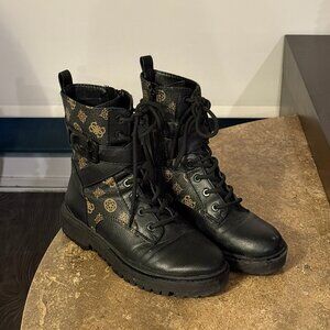 Guess Combat Logo Boot Women's Size 7.5M
